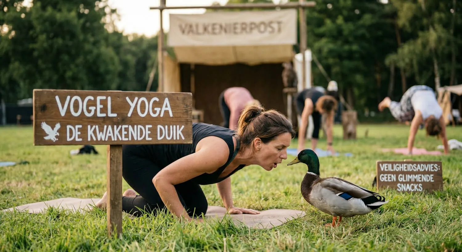 Vogel Yoga instructievogel